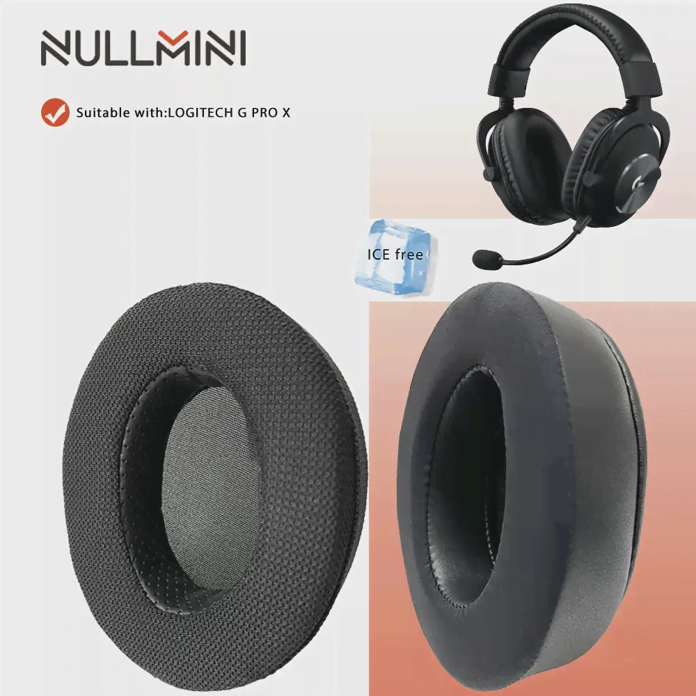 NullMini Для наушников LOGITECH G PRO X Сменные амбушюры оголовье Охлаждающие гелевые подушки Дышащая амбушюра