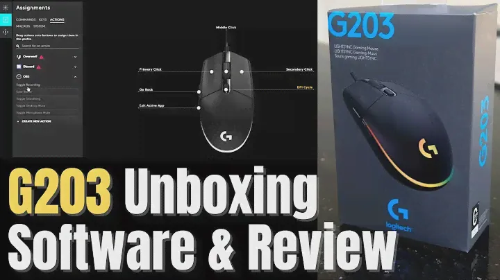 Распаковка, программное обеспечение и краткий обзор Logitech G203 — дешевая программируемая игровая мышь Lightsync RGB