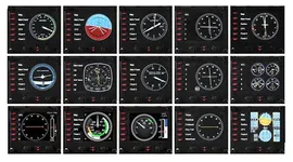 Панель Logitech G Saitek Flight Instrument Panel, черный