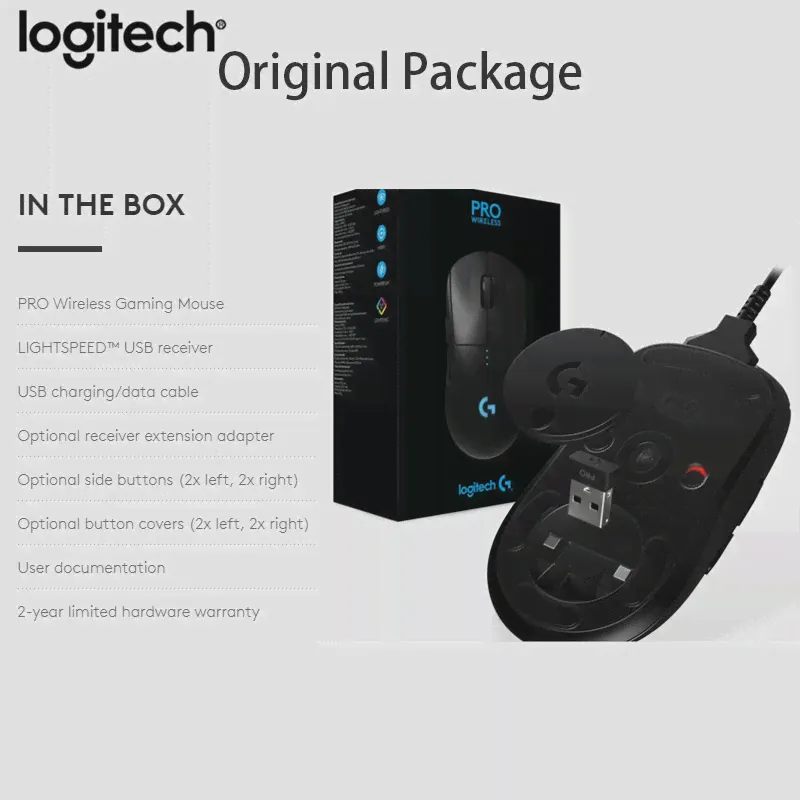 Мышь Logitech G PRO Pink Girl для электронных видов спорта, Беспроводная игровая мышь с двойным режимом и датчиком HERO 16000DPI, лазерная мышь LIGHTSPEED (art.: 3920bd1d85737)-0
