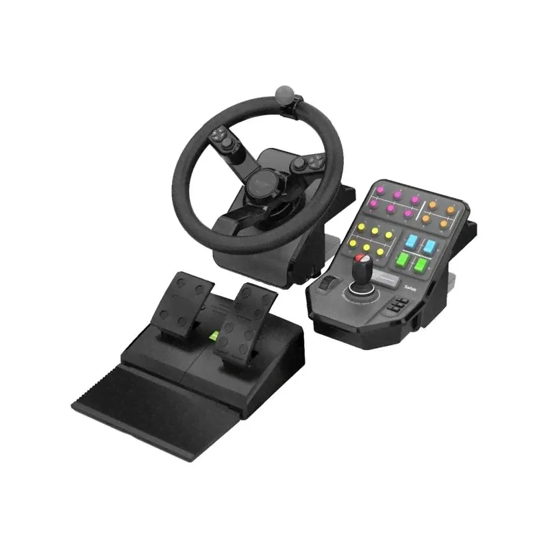 Руль Logitech G Heavy Equipment Bundle (945-000062), Черный, G Heavy Equipment Bundle с панел.упр.(945-000062)