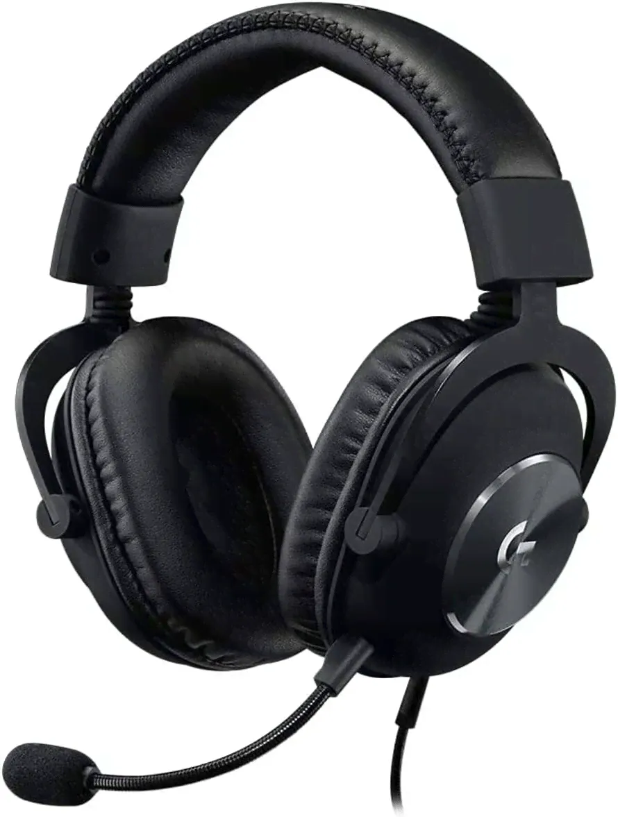 Игровые проводные накладные наушники Logitech G Pro X с микрофоном Blue Voice DTS HeadphoneX 2.0, драйверы Pro-G 50 мм, объемный звук 2.0 для киберспо