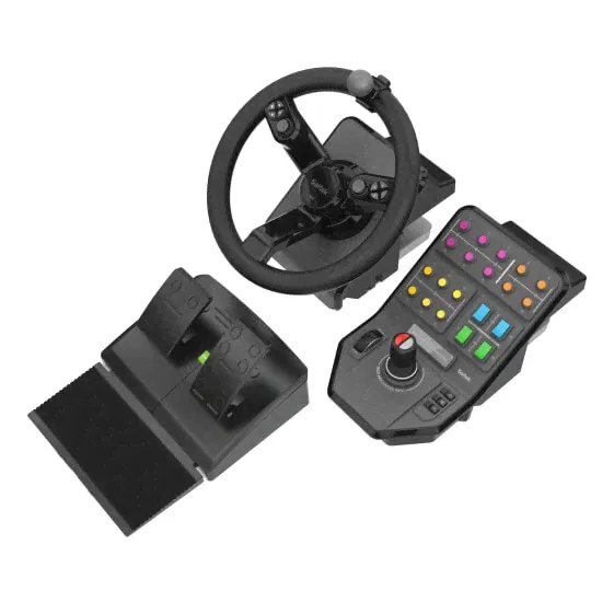Комплект оборудования для симулятора ферм Logitech G G Heavy Equipment Bundle (руль + педали) - PC - проводной - USB 2.0-0