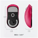 Logitech Беспроводная игровая мышь Logitech G Pro X Superlight, пурпурный мышки