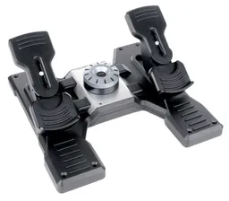 Комплектующие для руля Logitech G Saitek Pro Flight Rudder Pedals, серый
