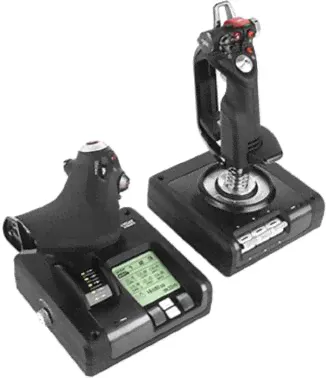 Геймпад Logitech G Saitek X52 Pro Flight Control System черный USB виброотдача-0