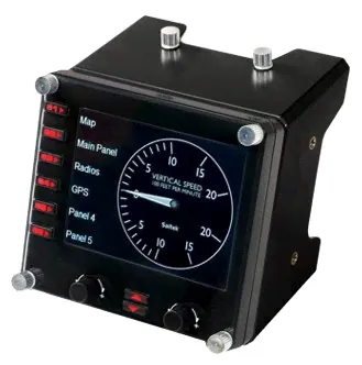 Панель Logitech G Saitek Flight Instrument Panel, черный