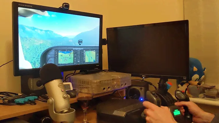New Logitech Flight Yoke and Throttle Quadrant quick test