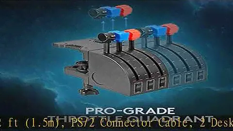 Logitech G PRO Flight Yoke System, Professional Simulation Yoke and Throttle Quadrant, 3 Modes, 75