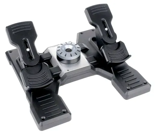 Комплектующие для руля Logitech G Saitek Pro Flight Rudder Pedals, серый
